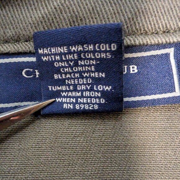 Charter Club Olive Green Cotton Stretch Denim Jacket Utility Chic Size S - Picture 8 of 11